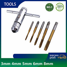 Ratschen Gewindeschneider Set M3 M4 M5 M6 M8 Knarre Gewindebohrer Werkzeughalter