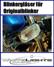 Weisse Blinker Gläser Yamaha XJR 1200 XJR 1300 TDR 125 clear signal lenses