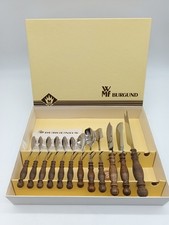 WMF - Burgund - 12 Teile - Echtholz Griffe - Ei, Zucker, Butter, etc - Top