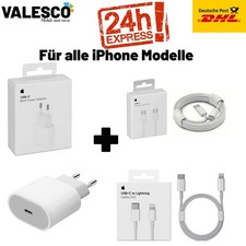 ORIGINAL Apple 20W USBC Adapter Netzteil & iPhone  X bis 17 Pro Max 1m2m Kabel