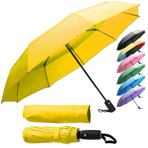Reise regenschirm gelb kompakt - gelb,
