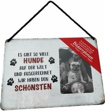 Hängeschild aus Blech Hund