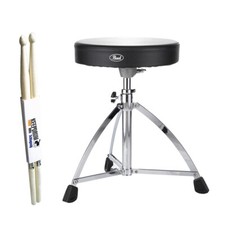 Pearl D-730S Schlagzeughocker + Drumsticks
