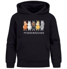 Kinder Hoodie Mädchen Pferde