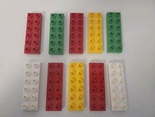 10 x  Lego Duplo Flache Steine