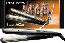 Remington Glätteisen Sleek & Curl (abgerundetes Design -ideal zum Glätten