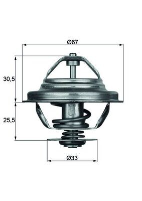 Mahle 80d thermostat - 27,