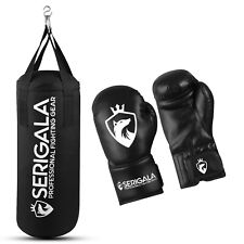Kinder Boxsack Set Gefüllt 7kg Punching Bag 62cm Hängend Boxhandschuhe Boxing