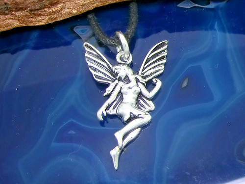 Elfe fee anhänger bronze - anhänger,