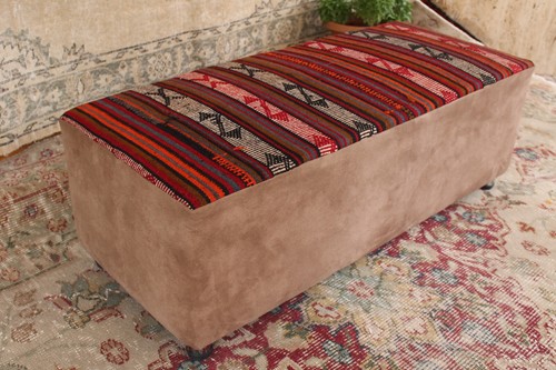 Vintage kelim pouf - vintage,