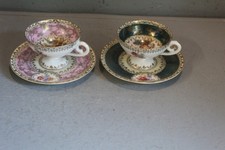 porzellan moccatassen altwien 2stück bienenkorb