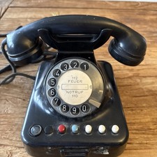 Telefon Drehscheibe F. Merk  Telefonbau AG München Bakalit schwarz 