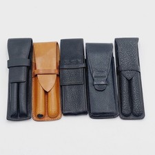 5 X Leder Etui Schwarz für 2