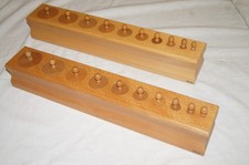 Nienhuis Montessori-Lernspielzeug, Zylinderblock zwei Stück, gebraucht