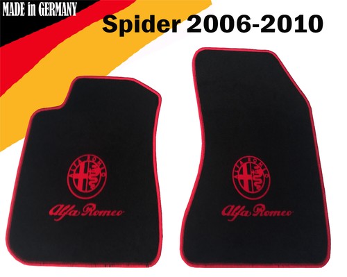 Fußmatten schwarz für alfa - schwarz,