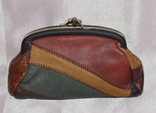 Portemonnaie Patchwork Leder