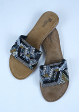 Pantoletten Perlen Sommer