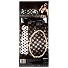 DAMEN 60s SET / Brille Kette