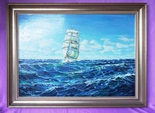 Altes großes Ölbild signiert