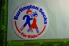 Alter Aufkleber Mode Kleidung BURLINGTON SOCKS for Kids