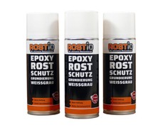 3 x Rostio Epoxy EP Grundierung Primer Rostschutz Rostumwandler Spray 3er Set 