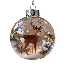 2PCS * Weihnachtsbaumschmuck, Kristallglas-Ornament-Set