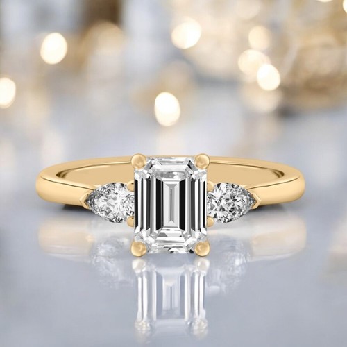Ehering gelbgold smaragd - ehering, 18