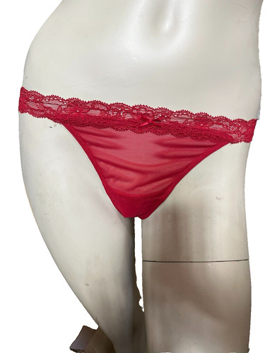 Damenslip string rot - string, 3er