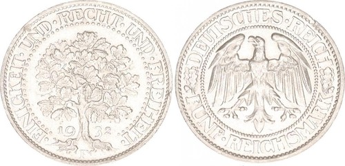 Weimar reichsmark silber - 5,