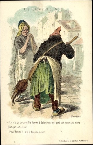 Künstler gavarni les - künstler, ak