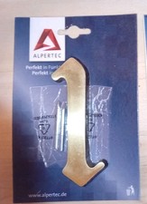 Hausnummer Hausziffer 1 Metall