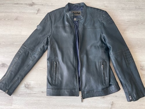 Lederjacke aim blau herren - aim,