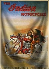 INDIAN Biker Flagge Fahne