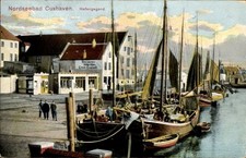 Ak Nordseebad Cuxhaven, Hafen, Restaurant Hafen-Haus, Fischerboote - 4283573