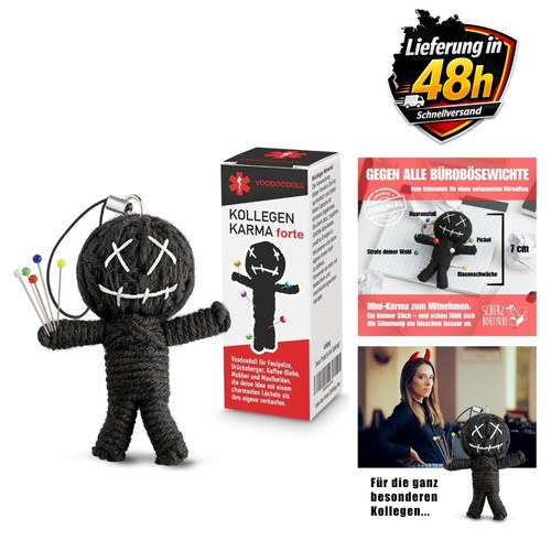 Voodoo puppe mit nadeln - puppe,