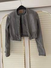 Super modische Damen /Mädchen Stretch Jacke Gr. 36 von Amisu Jeans m. Nieten