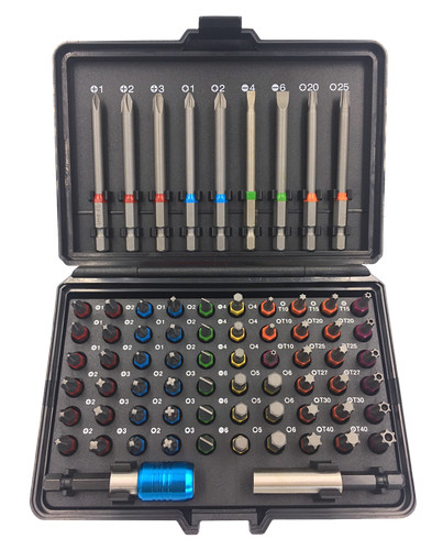 Stahl bitsortiment 4 - sw-stahl, 1/4"