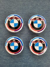 4X für BMW 68 mm 50 Jahre M Embleme Nabenkappen Nabendeckel Felgendeckel