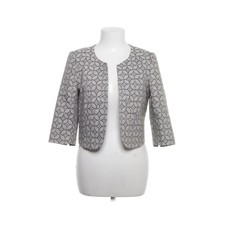 Comma, Blazer, Größe: 38, Grau, Baumwolle/Elasthan/Polyester, Medaillon #wTM