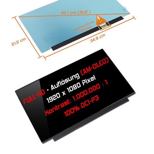 Full hd oled ersatz - 15,6",