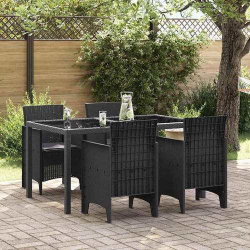 4er set poly - set, rattan