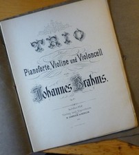 Partituren / Noten:  Brahms Trio Op.87 für Pianoforte, Violine und Violoncello