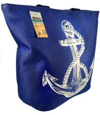 Große Einkaufstasche / Strandtasche , Motiv : ANKER / Maritim , Neu ,Typ 7