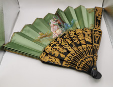 Wunderschöner Fächer Handbemalt, Signiert Sallur, Rarität (273)