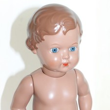 Alte SCHILDKRÖT Puppe 50er 60er Jahre Vintage 41 cm gemarkt