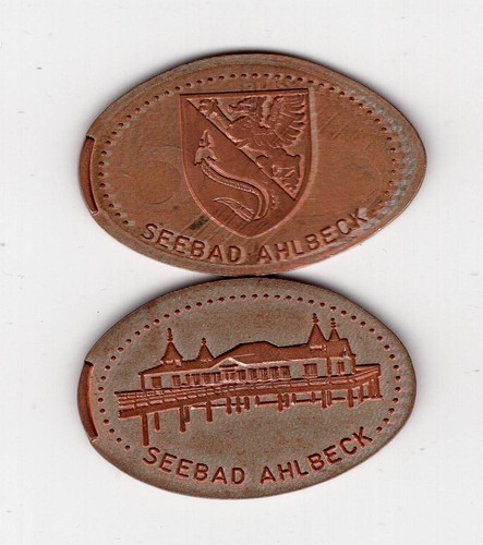 Elongated coin seebad ahlbeck - seebad,