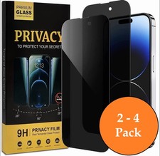 Privacy Anti-Spy Panzerfolie 9H für iPhone Air 17 16 15 14 13 12  Pro Max Glas