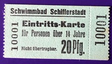 Alte Eintrittskarte Ticket