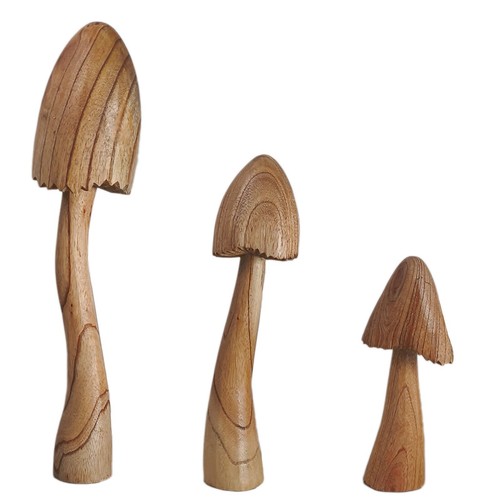 Holzpilz deko set - holzpilz-deko,