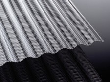 Wellplatten Lichtplatten 2,6-2,8 mm Polycarbonat Sinus 76 18 Wabe Klar HAGELFEST